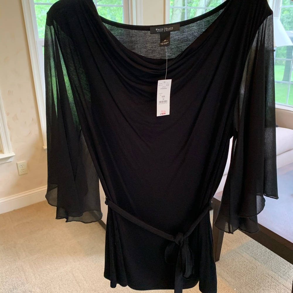 WHITE HOUSE BLACK MARKET- black shirt